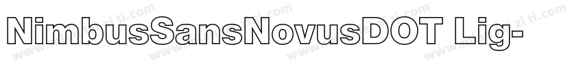 NimbusSansNovusDOT Lig字体转换